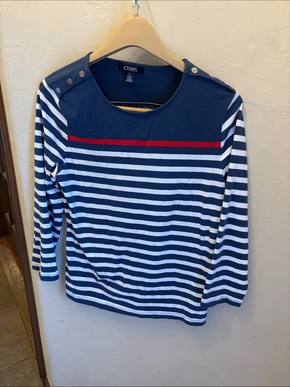 Chaps 3/4 sleeve blouse! Large